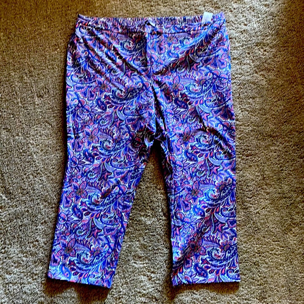 28W colorful capri pants